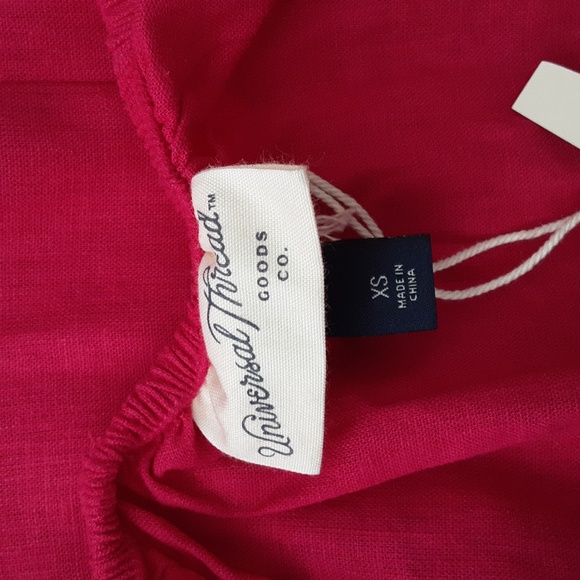 UNIVERSAL THREAD Pink Peasant Sleeve Women's Dress NWT - Picture 4 of 9